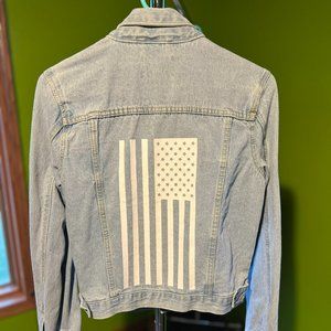 American Flag Jean Jacket